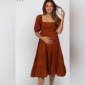 Lovely Day Terracotta Maternity Dress